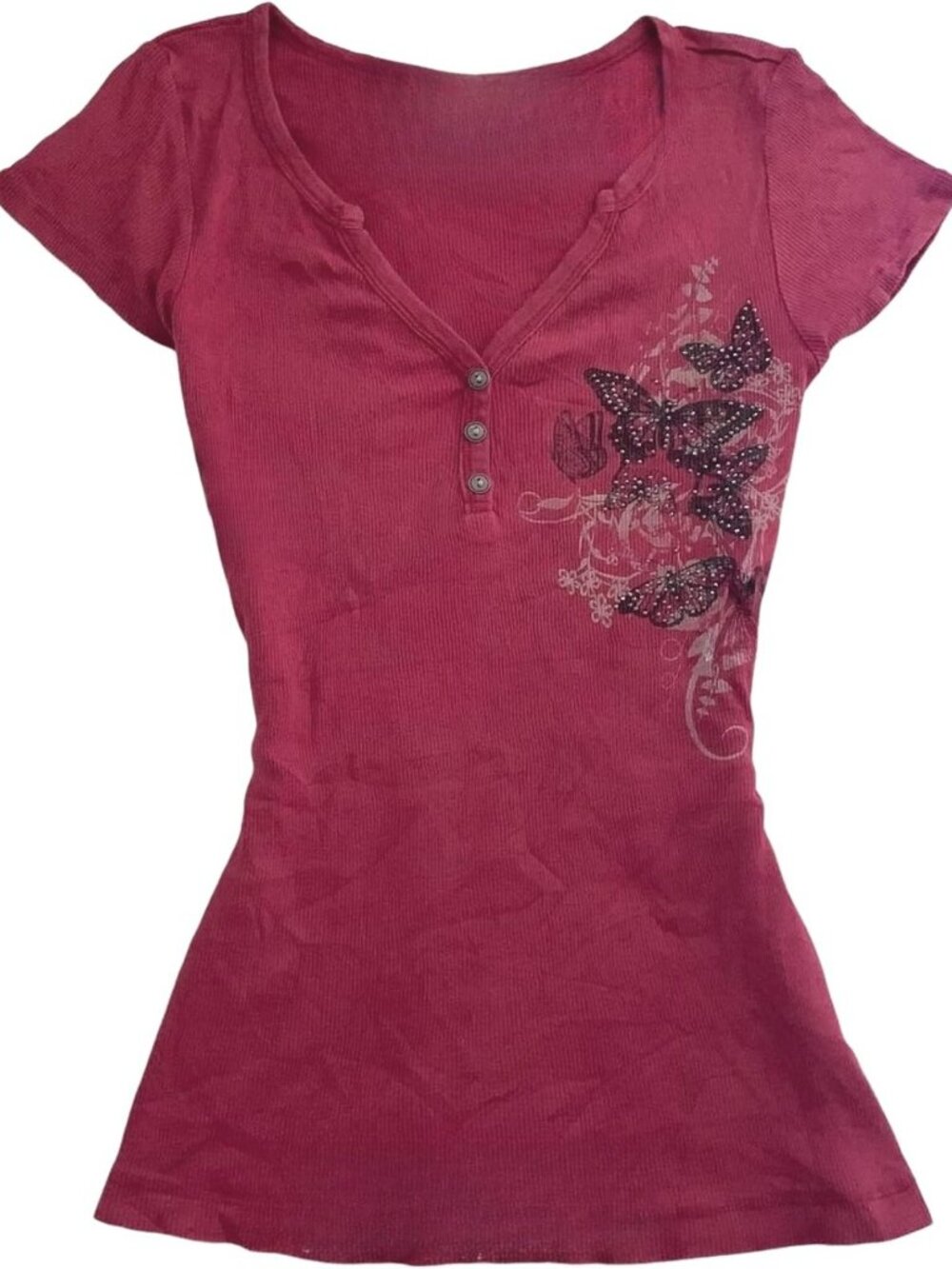 Y2K Vintage Graphic Tees for Teen Girls | Grunge Emo Short Sleeve Tops